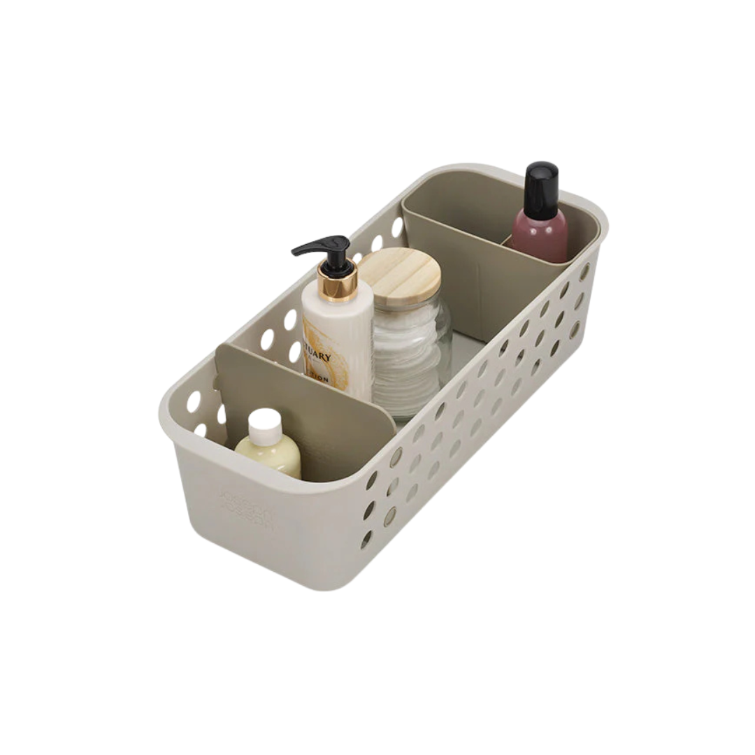 EasyStore™ Slimline Ecru Bathroom Storage Basket