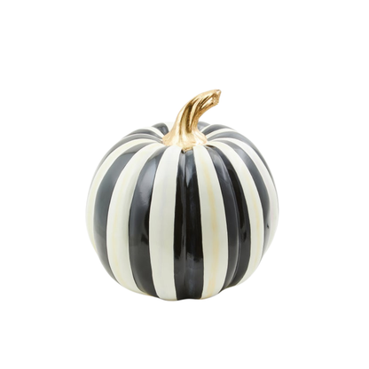 Courtly Stripe Glossy Medium Pumpkin