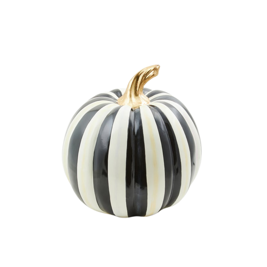 Courtly Stripe Glossy Medium Pumpkin