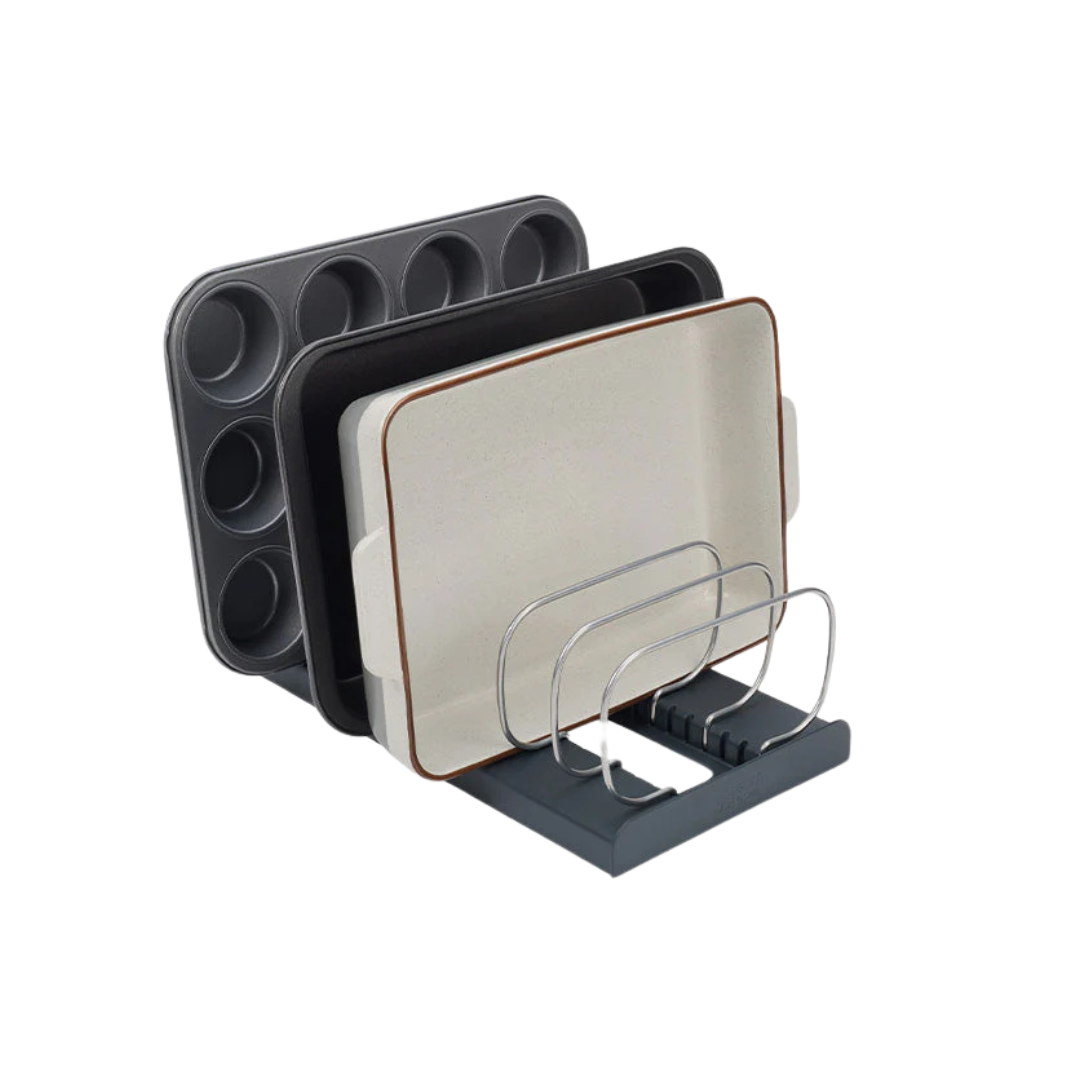 DrawerStore™ Grey Baking Tray Organizer