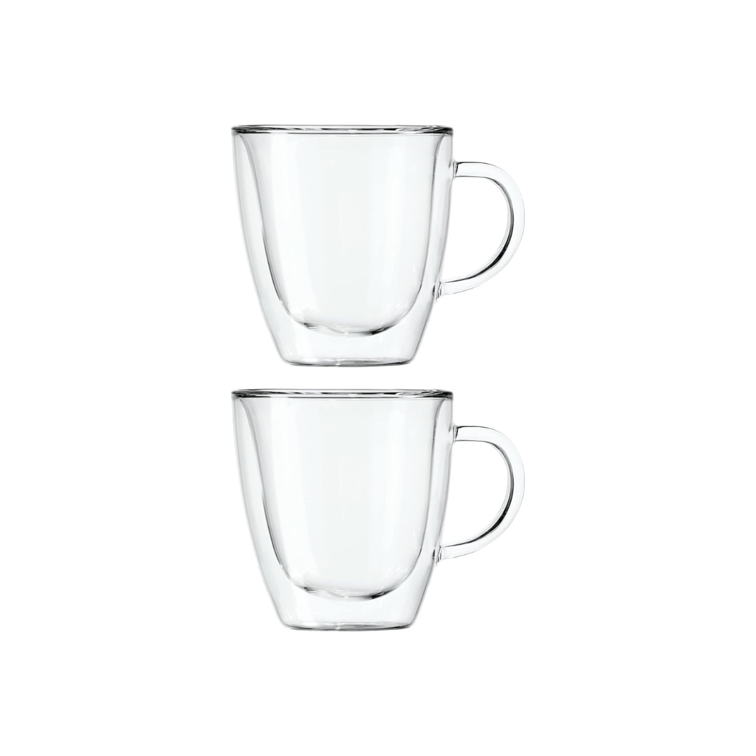 Set of 2 Borosilicate Double Wall Espresso Cups