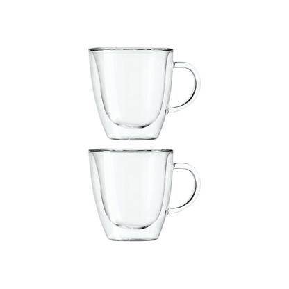 Set of 2 Borosilicate Double Wall Espresso Cups