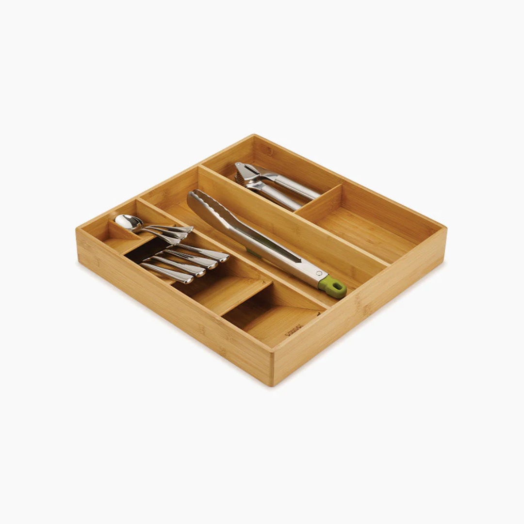 DrawerStore™ Bamboo Cutlery, Utensil & Gadget Organizer