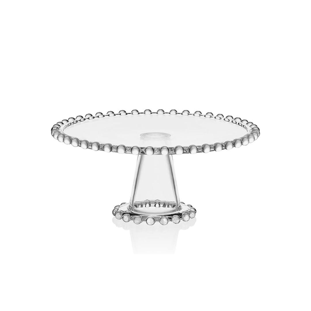 Beaded 10.75In Large Cake Stand