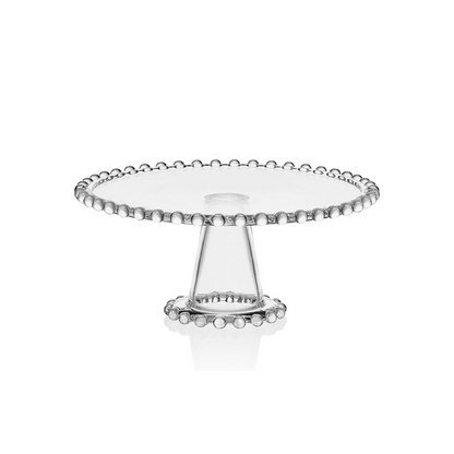 Beaded 10.75In Large Cake Stand