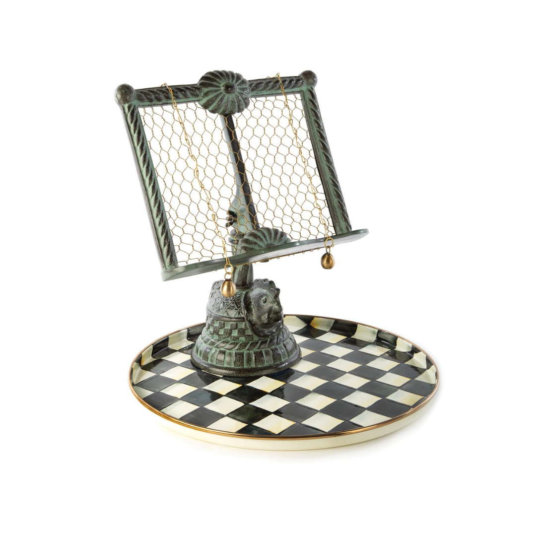 Courtly Check Round Tray