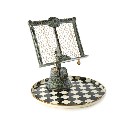 Courtly Check Round Tray