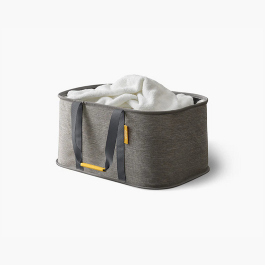 Hold-All™ Grey Collapsible 35L Laundry Basket