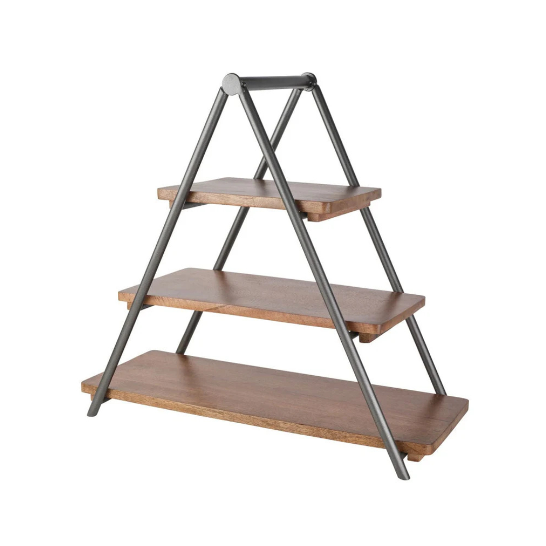 Madison 3 Tier Wood Serve Tray