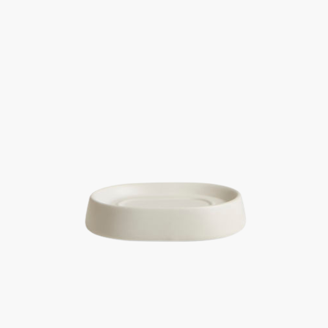 Crater Soap Dish Ceramic Matte White