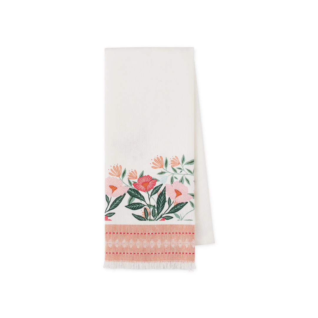 Liana Garden Butterfly Embellished Dishtowel