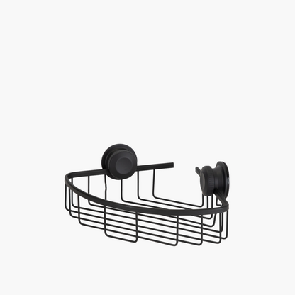 Aluma Suction Lock Corner Basket Black