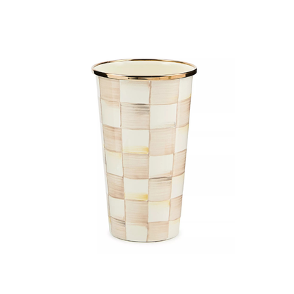 Mocha Check 20 Ounce Tumbler