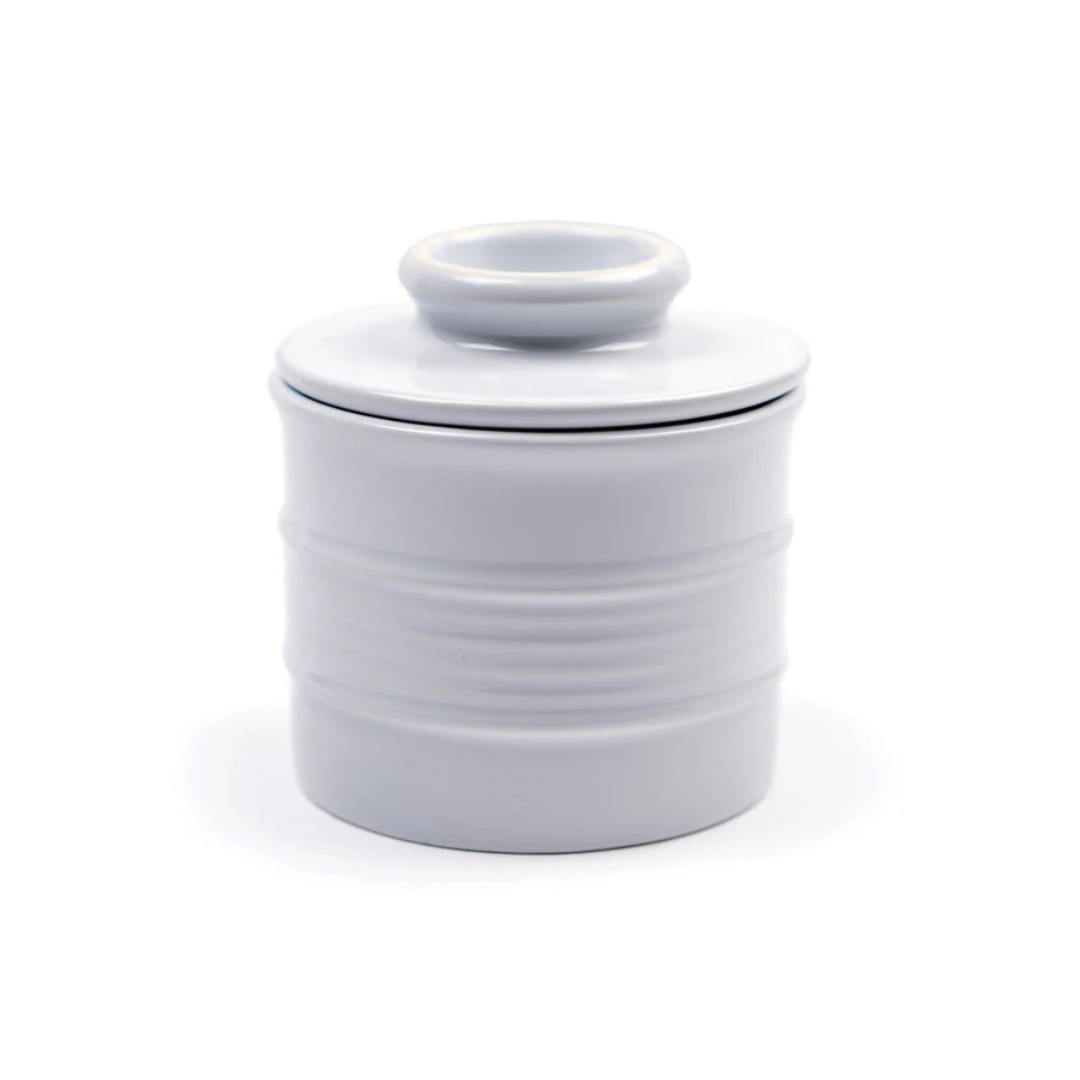 Stoneware Butter Pot - White