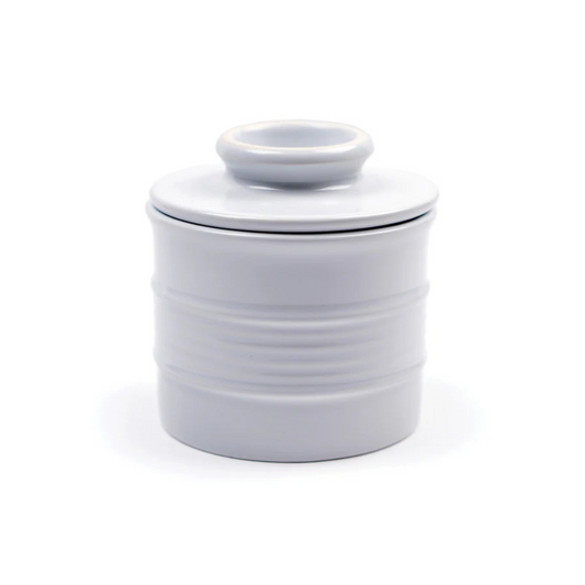 Stoneware Butter Pot - White