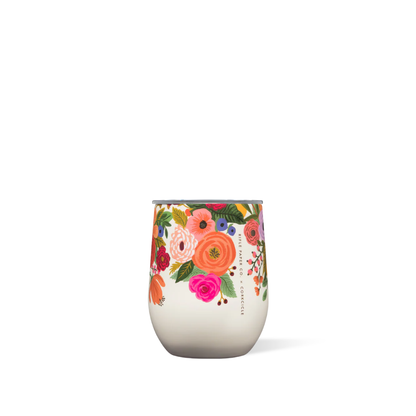 Stemless 12oz Rifle Paper Garden Party Cream