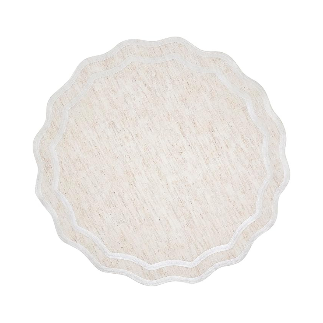 Scalloped Border Placemat Set Of 4
