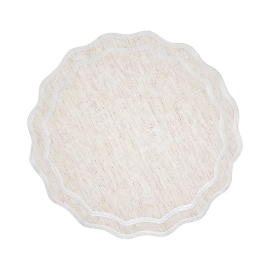 Scalloped Border Placemat Set Of 4