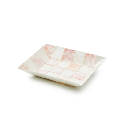 Rosy Check Capiz Soap Dish
