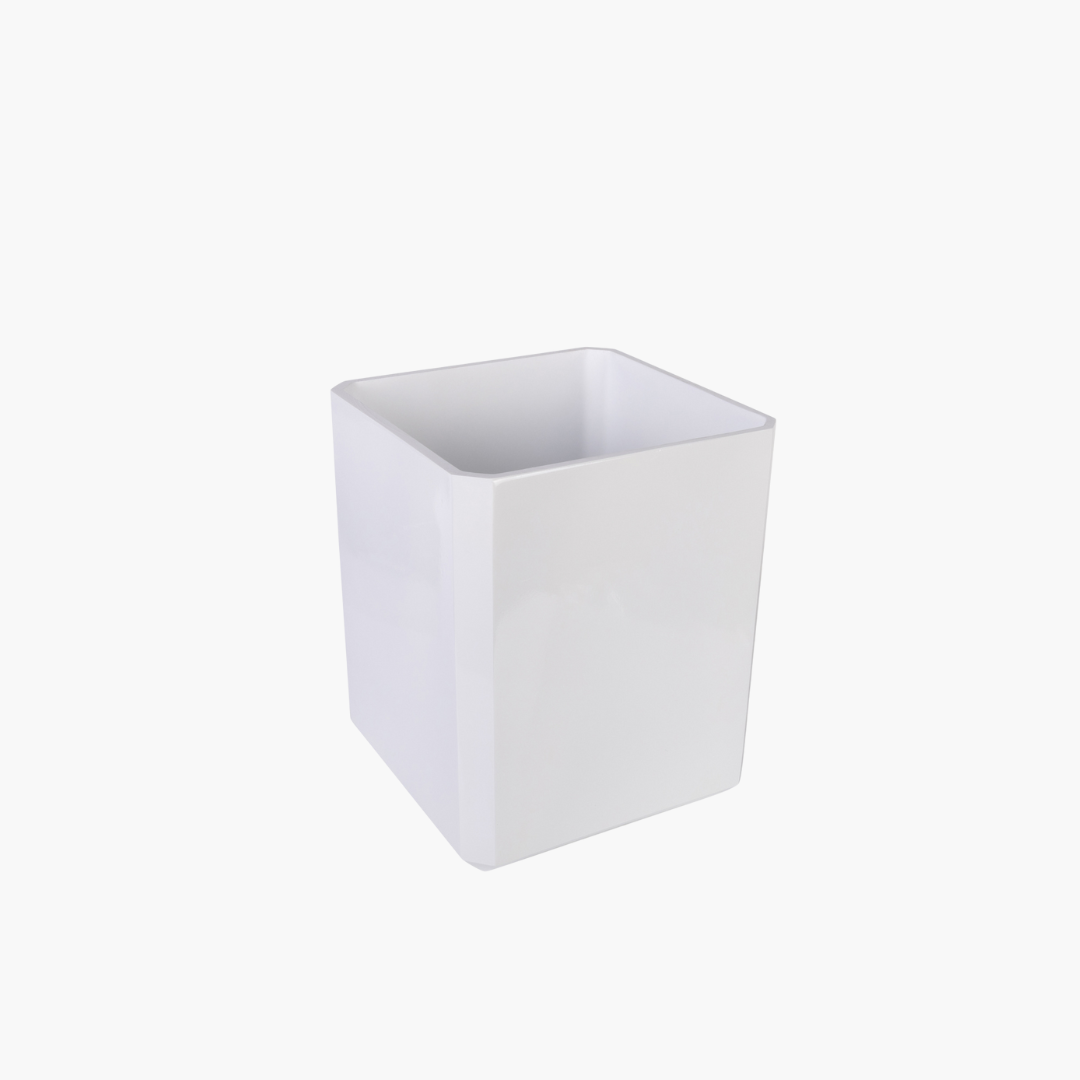 Kavala Waste Basket Resin White