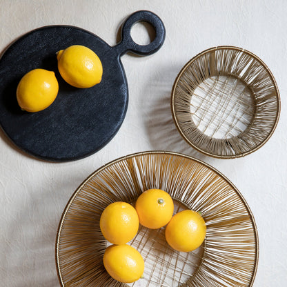 Gold Rhythm Wire Basket, Small
