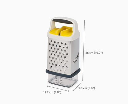 Multi-Grip Box Grater with Precision Food-Grip