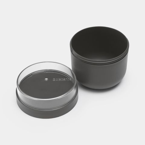 Make & Take Breakfast Bowl, 16.9 oz (0.5L), Plastic - Dark Gray