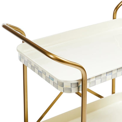 Sterling Check 2-Tier Kitchen Cart