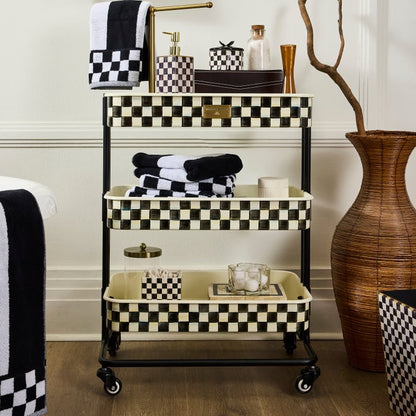 Courtly Check 3-Tier Kitchen Cart