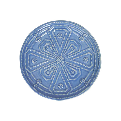 Jardins du Monde Side/Cocktail Plate Assorted Set/4 - Chambray