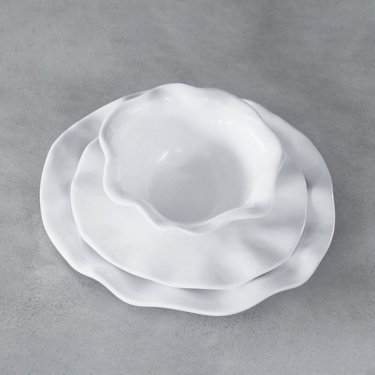 VIDA Havana 9" Salad Plate Set of 4 (White)
