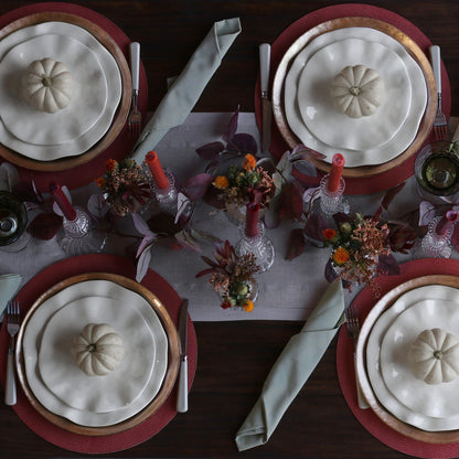 VIDA Havana 9" Salad Plate Set of 4 (White)