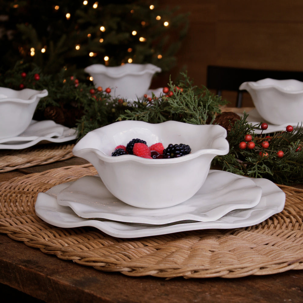 VIDA Havana 7" Cereal Bowl Set of 4 (White)