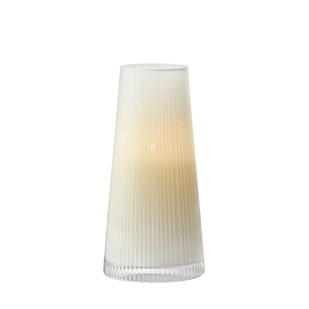 Beacon Lantern/Vase H11.75in White/Chalk White