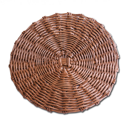 VIDA Faux Wicker Placemats Set of 4 (Brown)