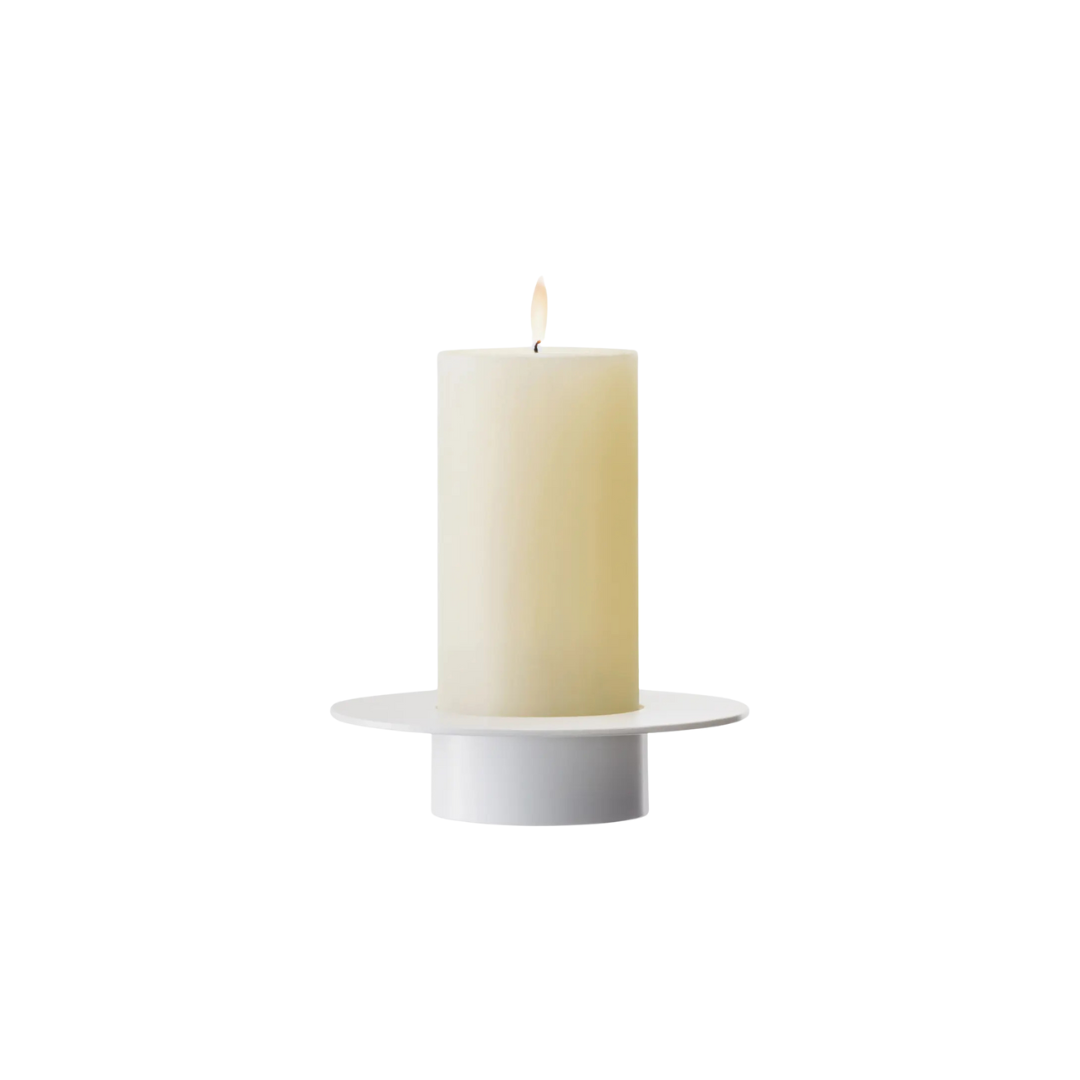 Beacon Lantern/Vase H11.75in White/Chalk White