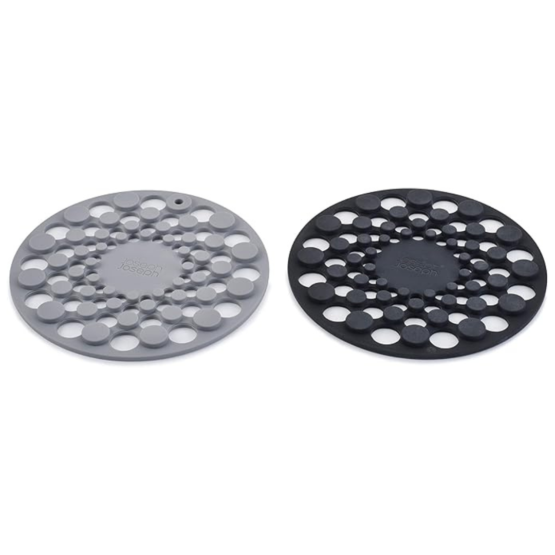 Spot-On™ Set of 2 Grey Silicone Trivets