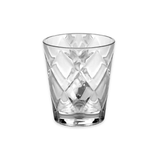 Diamond Acrylic Drinkware Clear Acrylic DOF Glass 16oz