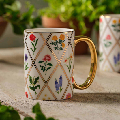 Garden Study Porcelain Mug