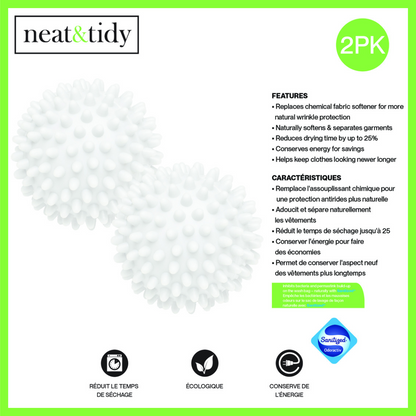 N&T 2pk Dryer Balls White