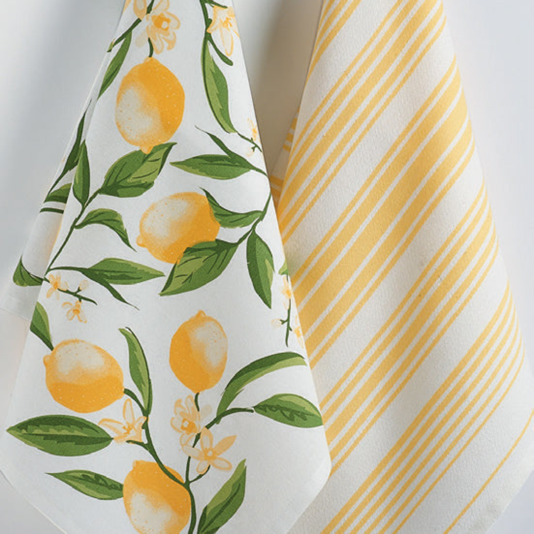 Lemon Bliss Dishtowel Set of 2