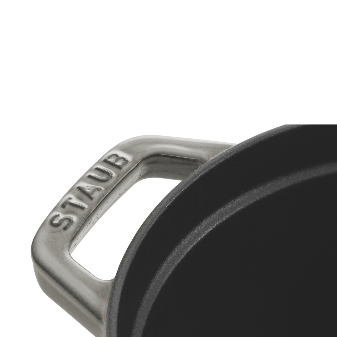 Cast Iron Oval Cocotte 31cm - Graphite Grey