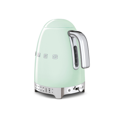 50s Retro Style Variable Temperature Kettle with 3D Logo - Pastel Green