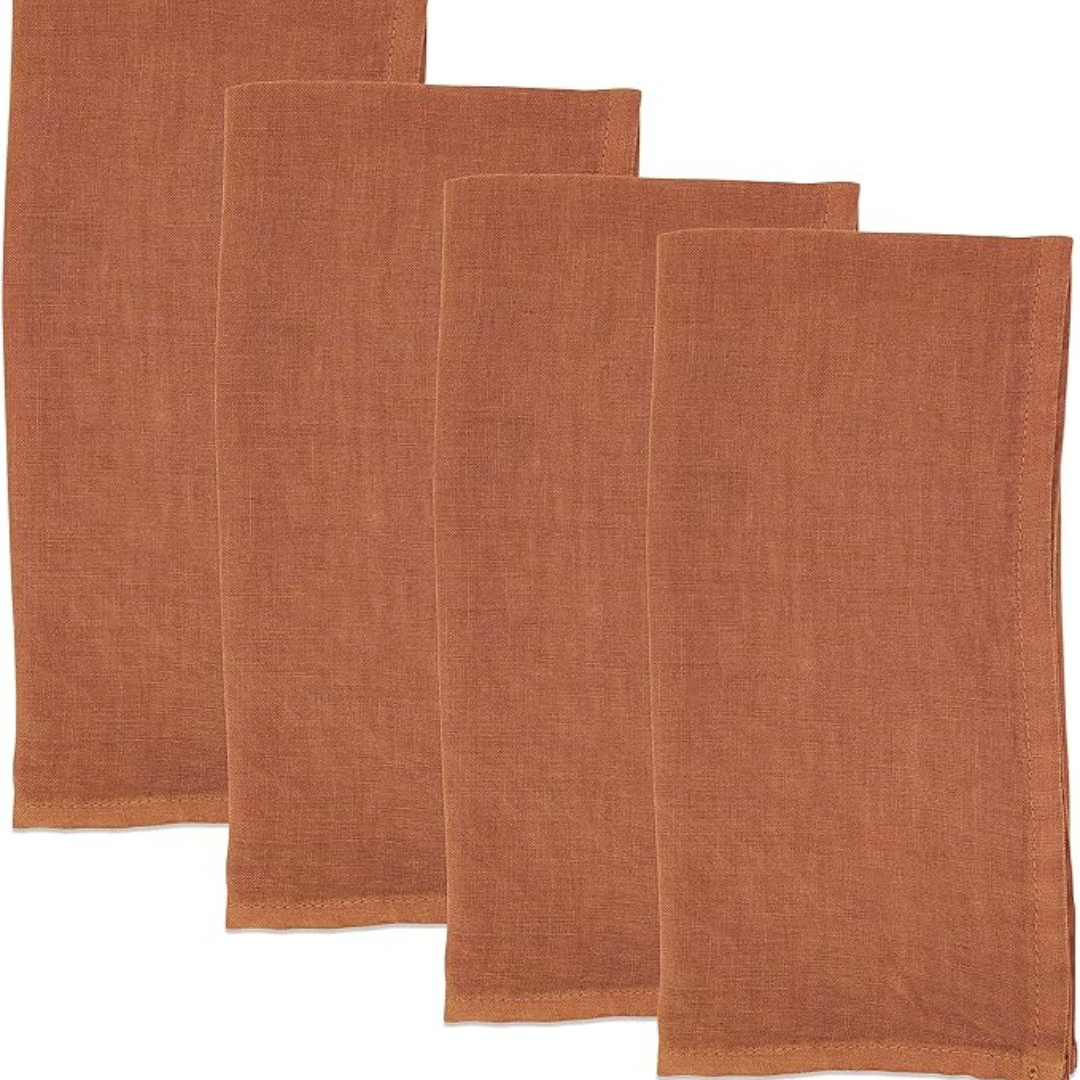 Linen Napkin Terracota Set of 4