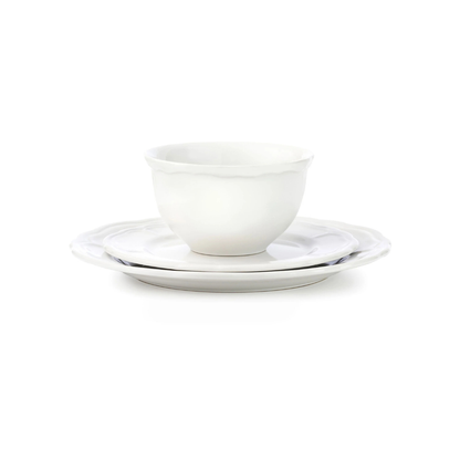 Madison White Stoneware 12 Piece