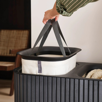 Tota Trio Luxe 90L Black Laundry Separation Basket