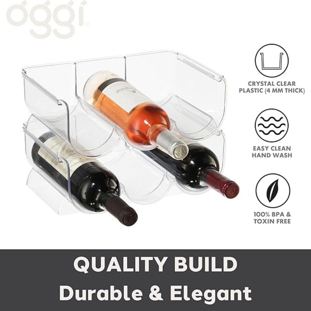 3 Bottle Wine Rack Twin Pack