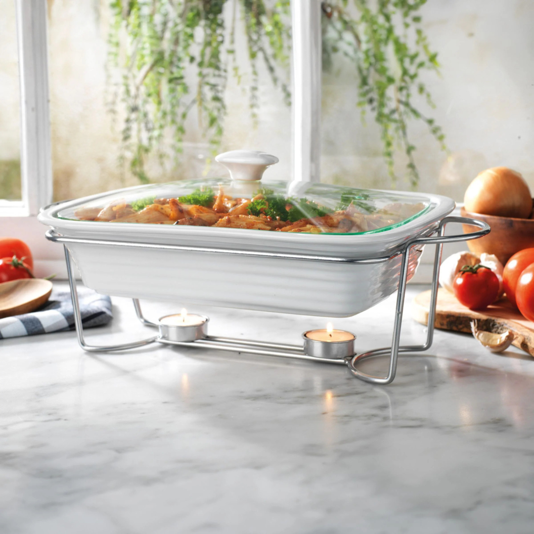 Natura Rectangle Baker with Stand