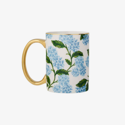 Hydrangea Porcelain Mug