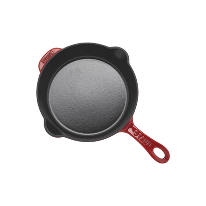 Staub Cast Iron 8.5-inch, Traditional Deep Skillet, Cherry